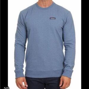 Patagonia P-6 Label Uprisal Crew Size XXL Wooly Blue EUC Worn Wear Recycled
